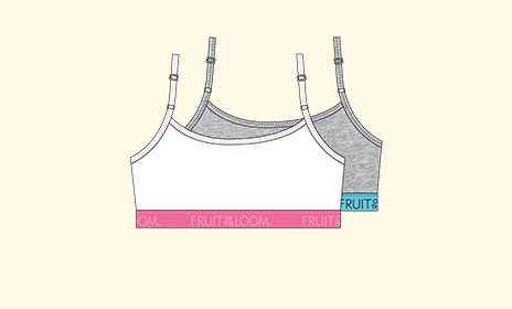 AAI Girls 2pk Cotton Bralette