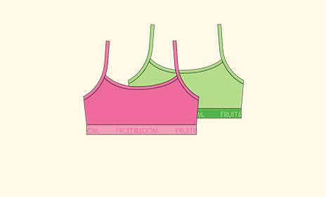 AAI Girls 2pk Cotton Bralette