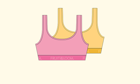 girls 2pk assorted scoop pullover bralette