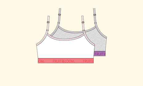 AAI Girls 2pk Cotton Bralette