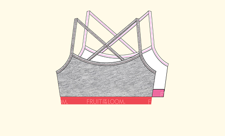 AAI ladies 2pk cami bralette