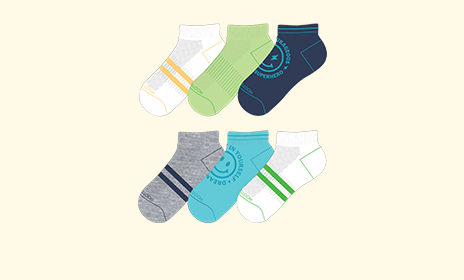 6 pack boys affirmation low cut no show socks