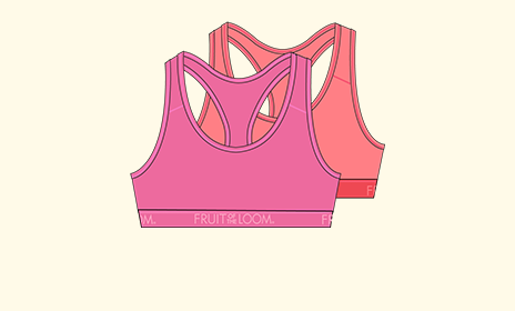 AAI ladies 2pk modern racer back