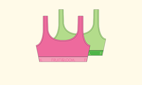 girls 2pk assorted scoop pullover bralette