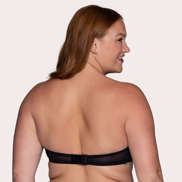 Gel Touch Strapless Push Up Bra Black