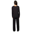 Beyond Comfort® Long Sleeve Pajama Set Black