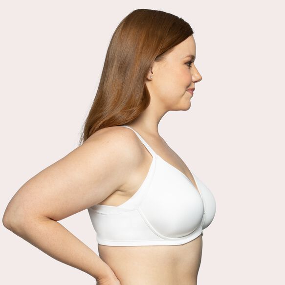 Beauty Back® Full Figure Wireless Extended Side and Back Smoother Bra Star White