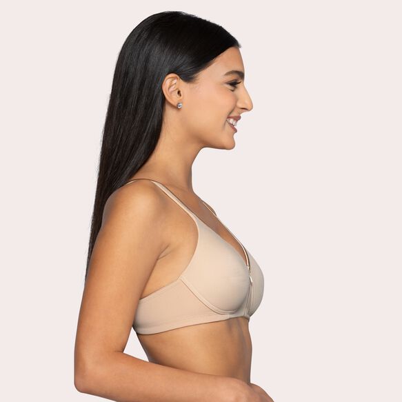 Body Caress® Full Coverage Wireless Bra Damask Neutral