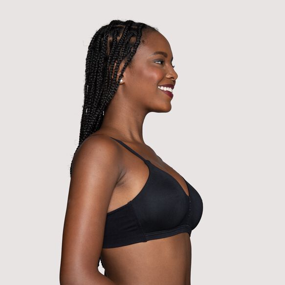 Beyond Comfort® Full Coverage Wireless Bra MIDNIGHT BLACK