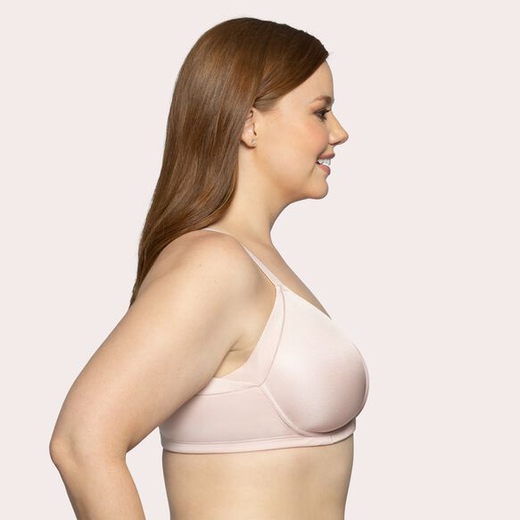 Beauty Back® Full Figure Wireless Extended Side and Back Smoother Bra Sheer Quartz