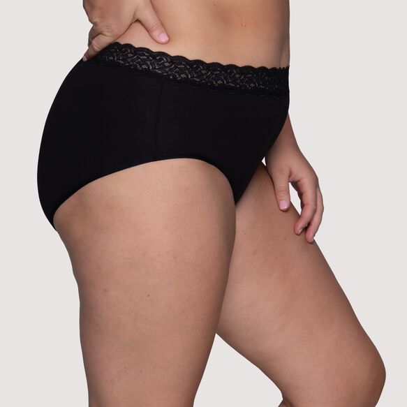 Flattering Lace® Cotton Stretch Brief STAR WHITE
