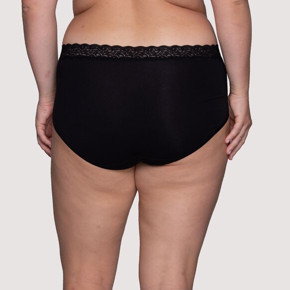 Flattering Lace® Cotton Stretch Brief STAR WHITE
