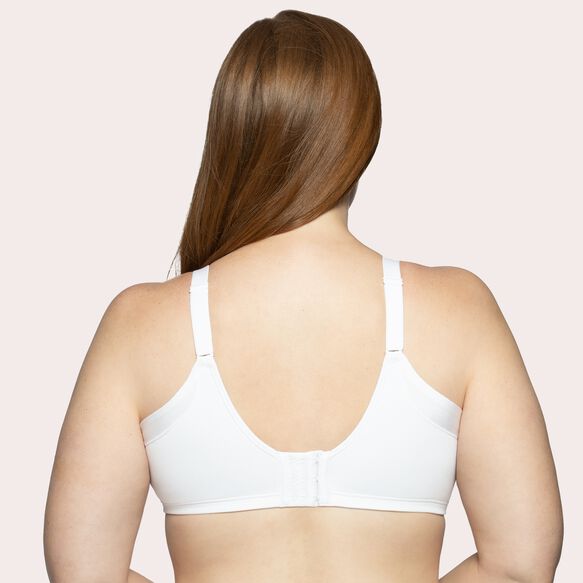 Beauty Back® Full Figure Wireless Extended Side and Back Smoother Bra Star White