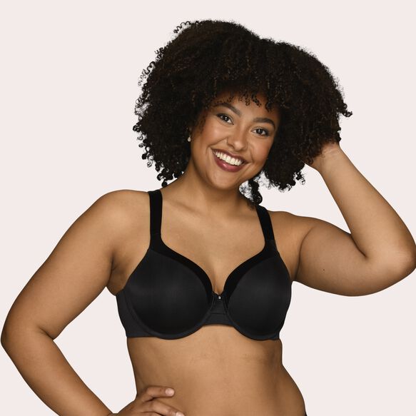 Illumination® Zoned In Support Full Figure Underwire Bra Midnight Black