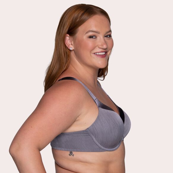 Illumination® Zoned In Support Full Figure Underwire Bra Steele