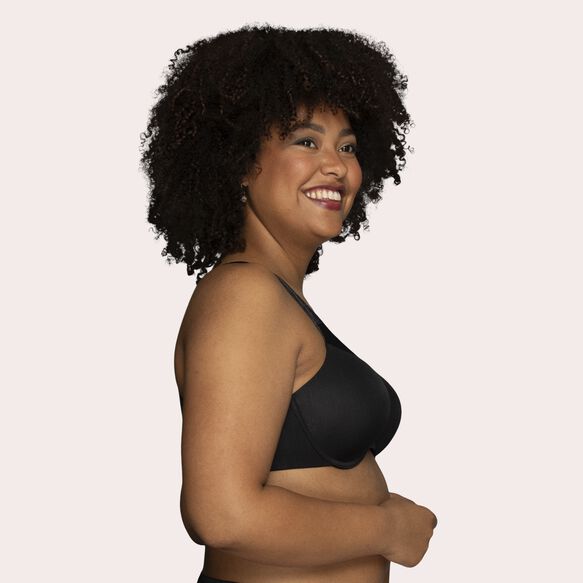 Illumination® Zoned In Support Full Figure Underwire Bra Midnight Black