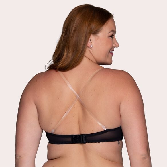 Gel Touch Strapless Push Up Bra Black