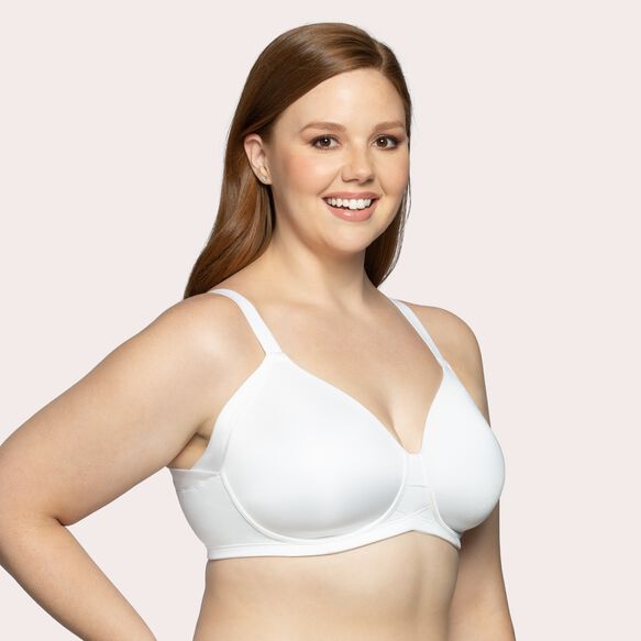 Beauty Back® Full Figure Wireless Extended Side and Back Smoother Bra Star White