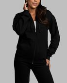 Eversoft® Fleece Full Zip Hoodie Sweatshirt, Extended Sizes Black