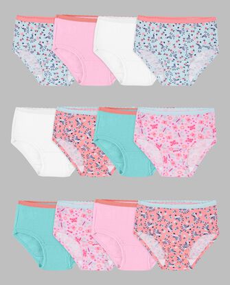 Toddler Girls' Eversoft® Brief Underwear, Assorted 12 Pack 
