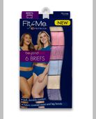 Women's Plus Fit for Me® Beyondsoft® Brief Panty, Assorted 6 Pack Assorted
