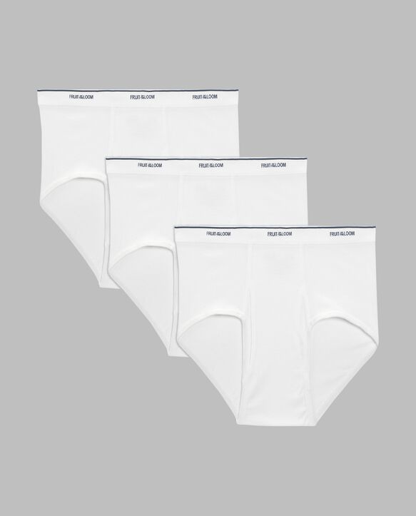 Boys' White Brief Underwear, 3 pack | Fruit of the Loom