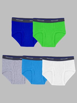 Toddler Boys' Fashion Briefs, Assorted 5 Pack 