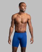 Men's Breathable Lightweight Micro-Mesh Long Leg Boxer Briefs, Assorted 3 Pack ASSORTED