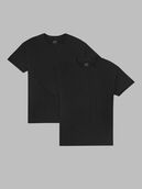 Men’sEversoft®  Short Sleeve Crew T-Shirt, Extended Sizes 2 Pack 