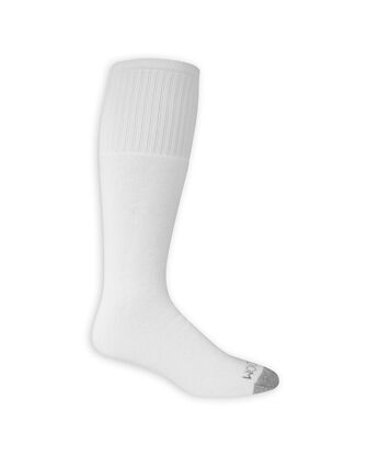 Men's Dual Defense Tube Socks, 12 Pack, Size 6-12 WHITE