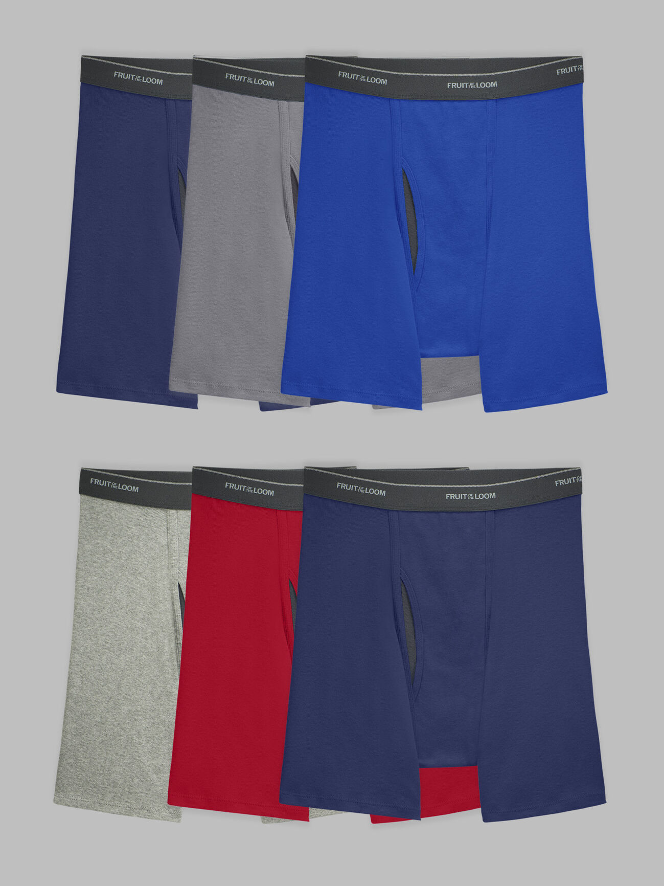 Fruit of the Loom, Underwear & Socks, Fruit Of The Loom 6 Pk Boxer Briefs  Size 3xl 485 New Moisture Wicking Mesh Fly