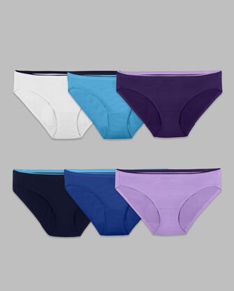 Women's Breathable Micro-Mesh Bikini Underwear, 6 Pack 