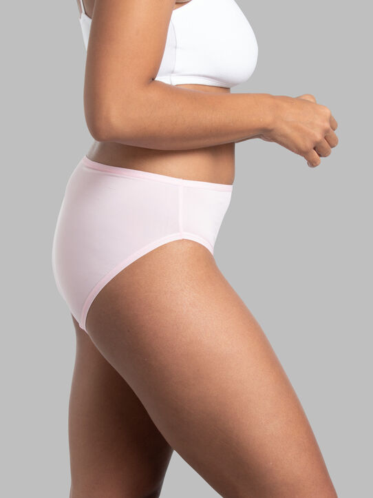 Size Women's Plus Microfiber High Cut Panty