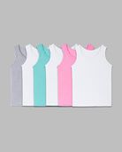 Toddler Girls' EverSoft Assorted Tank, 6 Pack ROT. 1