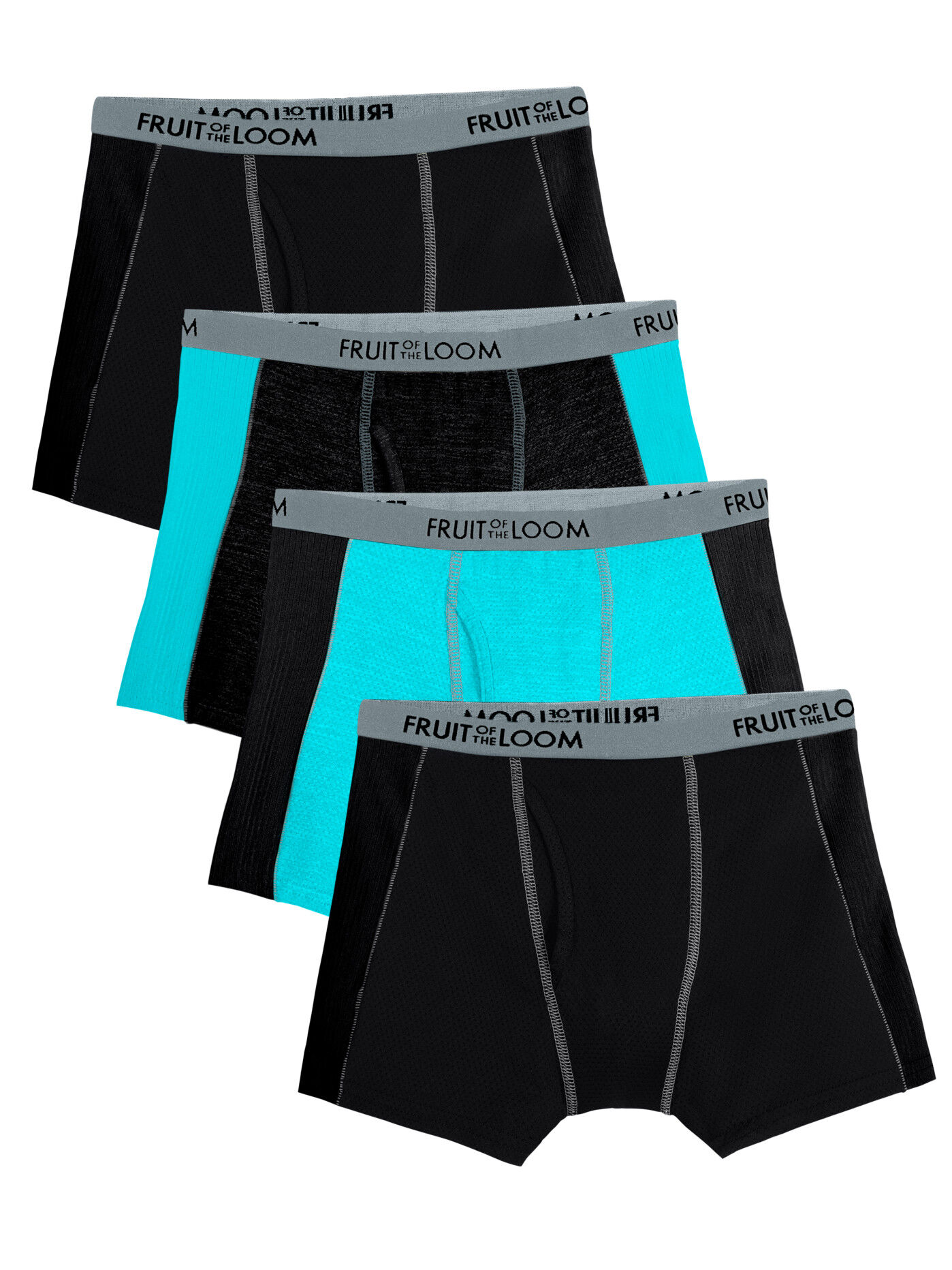 Boys Signature Breathable Flex Boxer Briefs 4 Pack