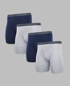 BVD® Men's Boxer Briefs, Assorted 4 Pack Assorted