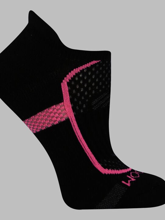 Women's CoolZone® No Show Tab Socks Black Assorted, 6 Pack, Size 4-10 BLACK MULTI 2