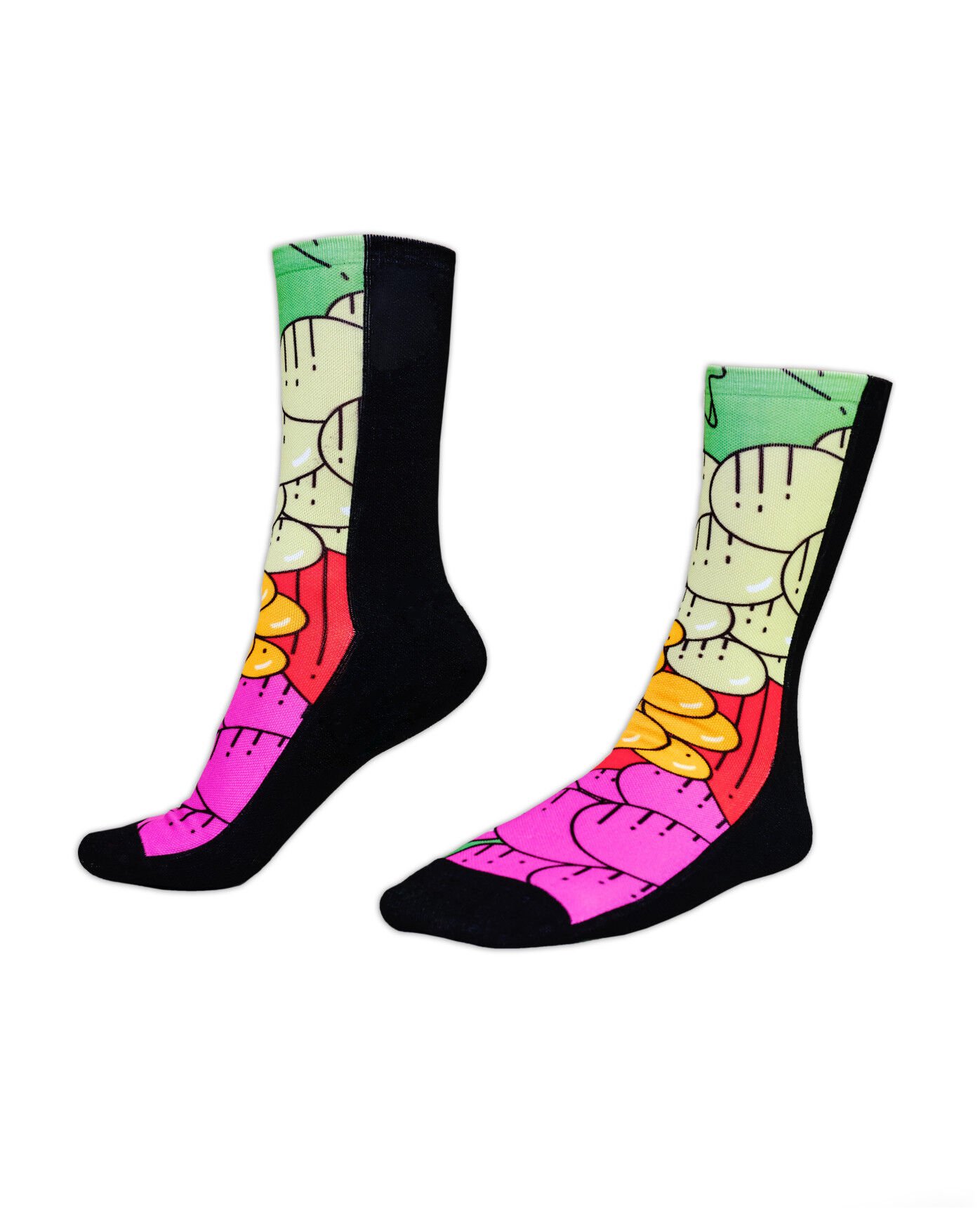 Fruit Themed Socks Cotton Socks Party Fruit Design Socks Fruit Patterned Men's Socks Party Socks Fruit Themed Socks