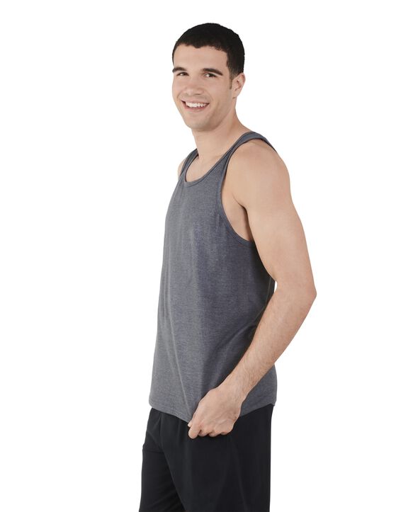 Men’s 360 Breathe Sleeveless Tank Top, Extended Sizes Charcoal Heather