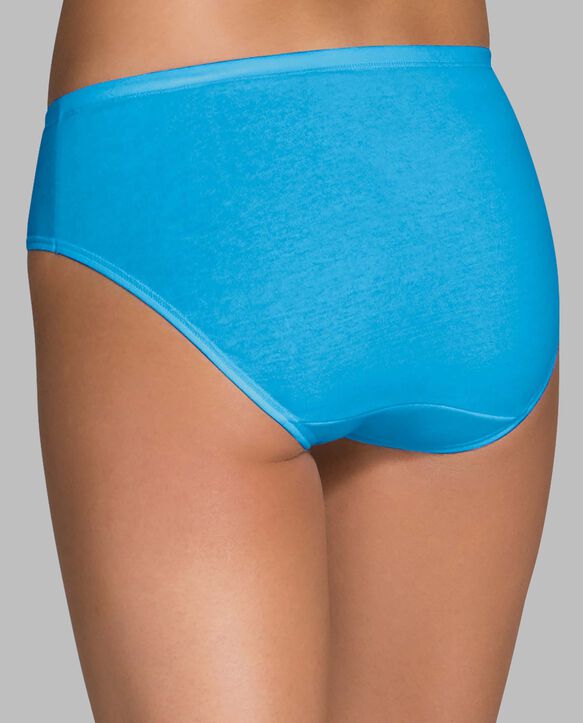 Women's Comfort Covered Cotton Hipster Panty, Assorted 6 Pack ASSORTED