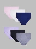 Women's Plus Fit for Me® Flexible Fit Brief Panty, Assorted 6 Pack Assorted