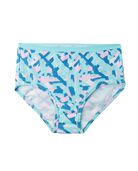 Girls' Assorted Cotton Low Rise Brief, 10 Pack Paintbrush/Text Print Assortment