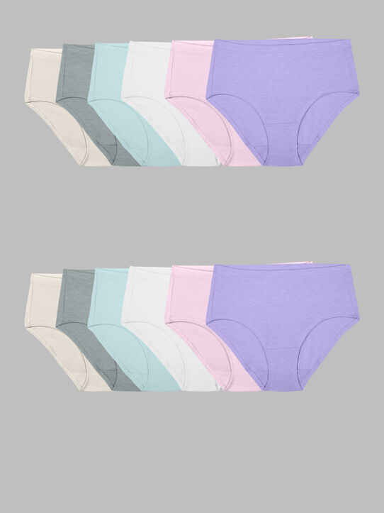 Women's Beyond soft Modal Low-Rise Brief Underwear, 12 pack