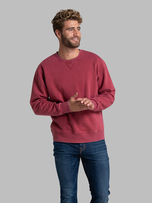 Fruit of The Loom Men's Sweatshirt - Red - XL