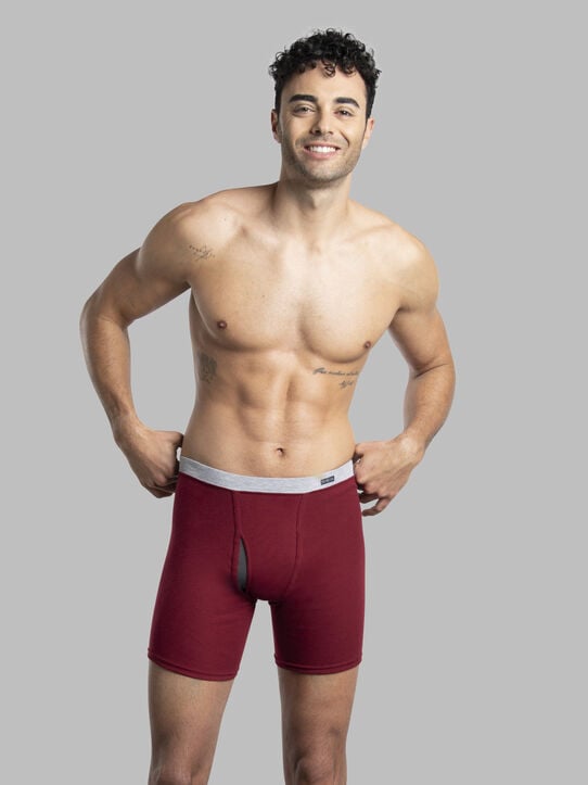 Men's CoolZone® Covered Waistband Boxer Brief, Assorted 6 Pack Assorted