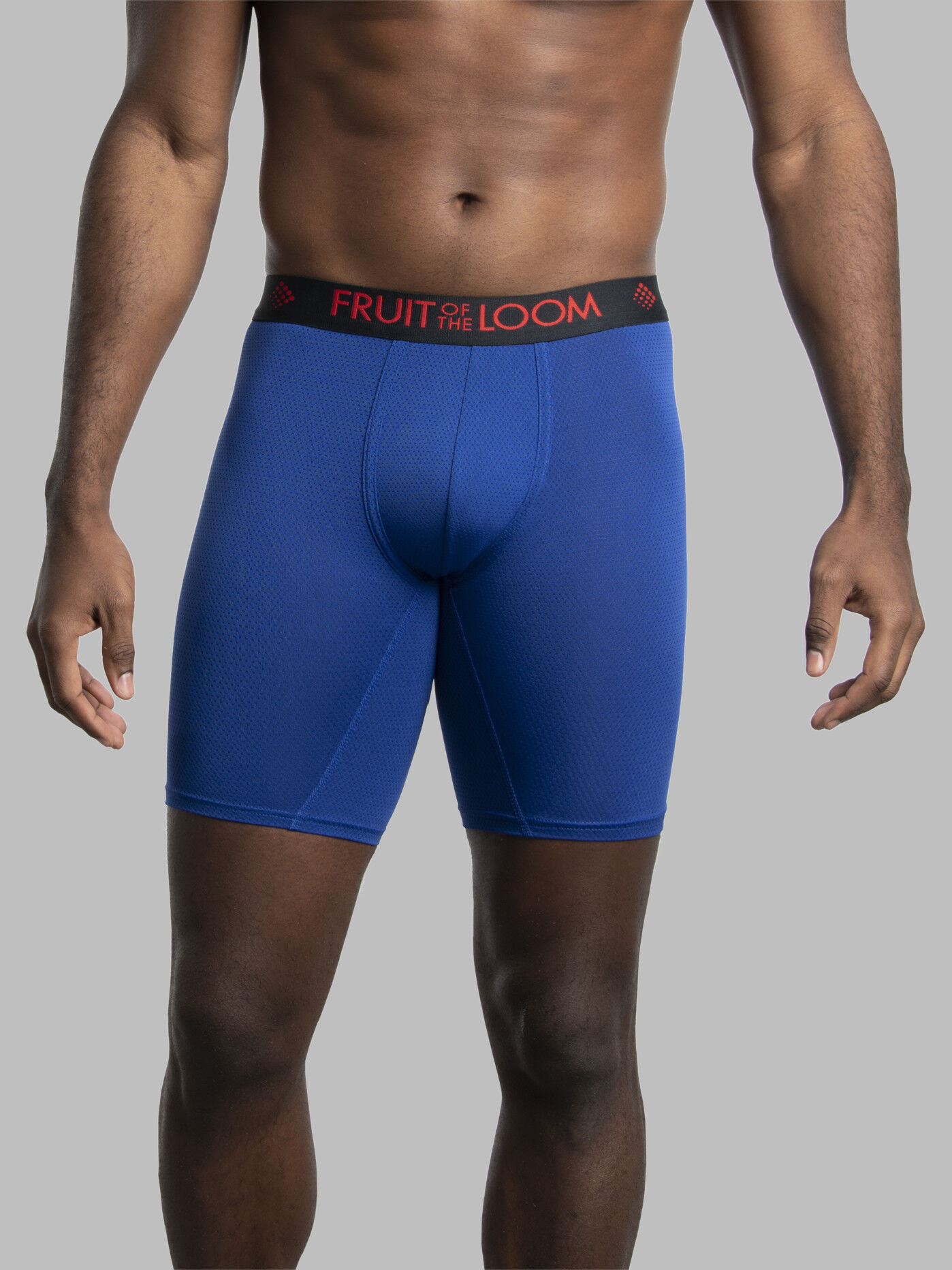 Fruit of the loom men's breathable long leg boxer briefs clearance
