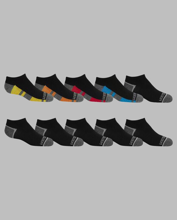 Boys' Lightweight No Show Socks, 10 Pack