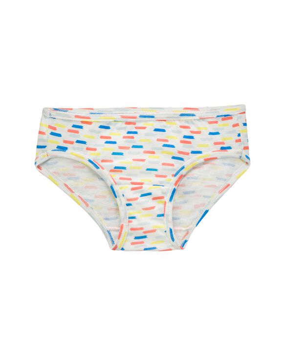 Girls' Assorted Cotton Hipster, 14 Pack Printed Stars/Dashes Assortment