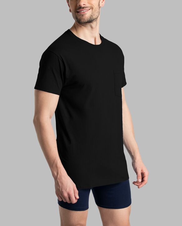 Men's Short Sleeve Fashion Pocket T-Shirt, Assorted 6 Pack Assorted