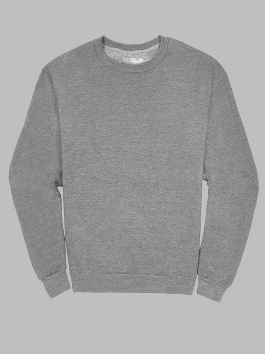 EverSoft®  Fleece Crew Sweatshirt, Extended Sizes Grey Heather